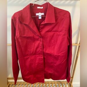 Chico’s Red Button Down Blouse